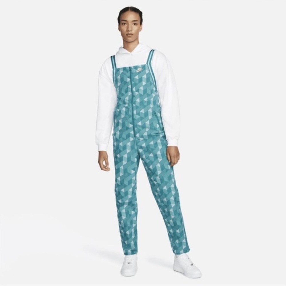 Nike Serena Williams Women's Teal Patterned Overalls